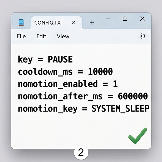 Step 2: Edit CONFIG.TXT